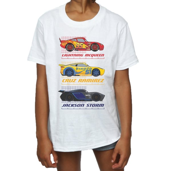 Autot Tyttöjen Racer Profile -puuvillapaita