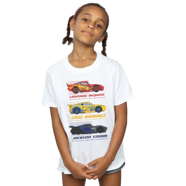 Autot Tyttöjen Racer Profile -puuvillapaita