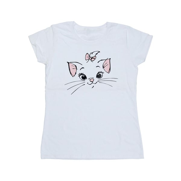 Disney Womens/Ladies Classics Marie Face Pocket Cotton T-Shirt