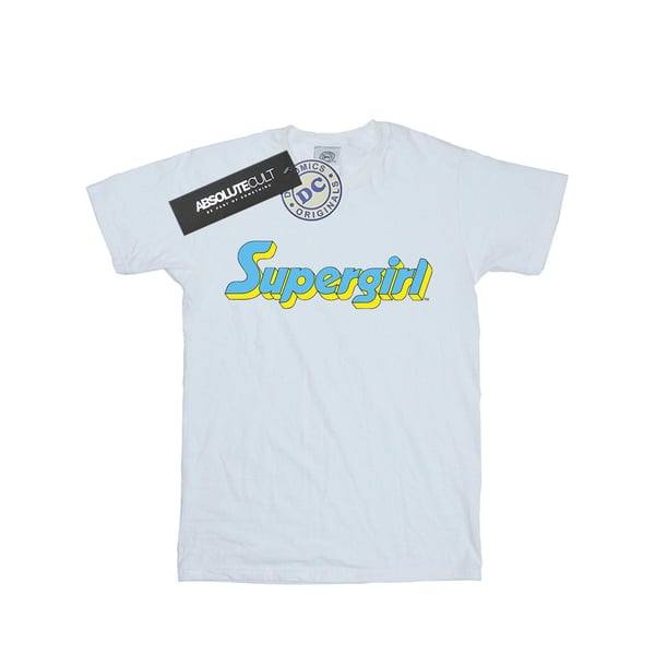 DC Comics Girls Supergirl Text Logo Cotton T-Shirt