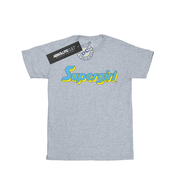 DC Comics Girls Supergirl Tekstilogo Puuvillainen T-paita