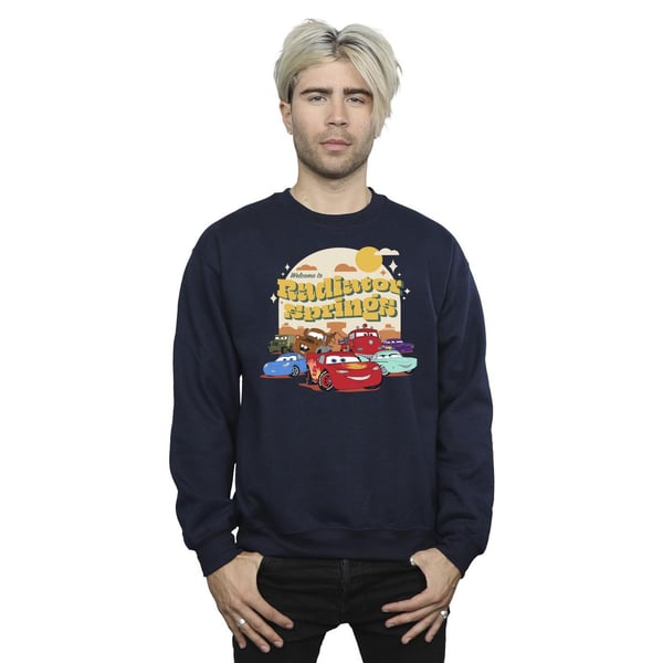 Disney Mens Cars Radiator Springs Group Sweatshirt