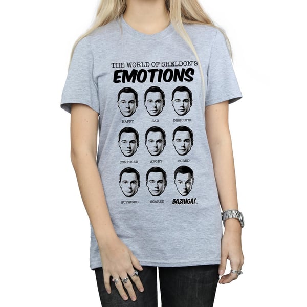 The Big Bang Theory Womens/Ladies Emotions Sheldon Cotton Boyfriend T-Shirt