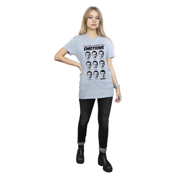 The Big Bang Theory Womens/Ladies Emotions Sheldon Cotton Boyfriend T-Shirt