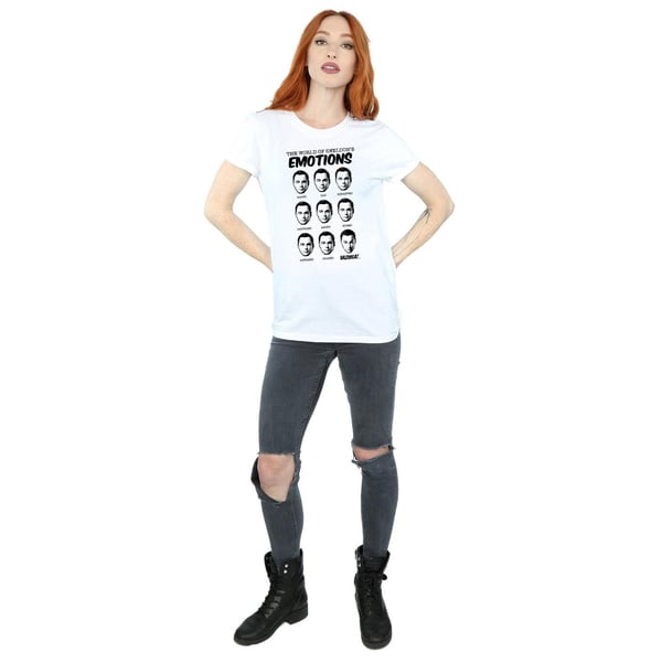 The Big Bang Theory Womens/Ladies Emotions Sheldon Cotton Boyfriend T-Shirt