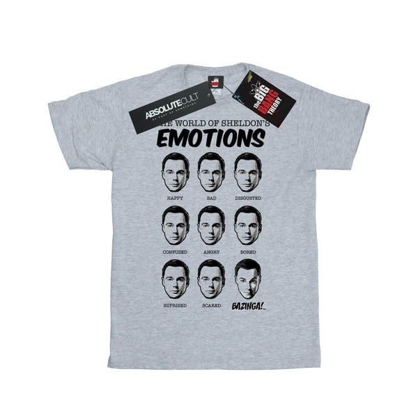 The Big Bang Theory Womens/Ladies Emotions Sheldon Cotton Boyfriend T-Shirt