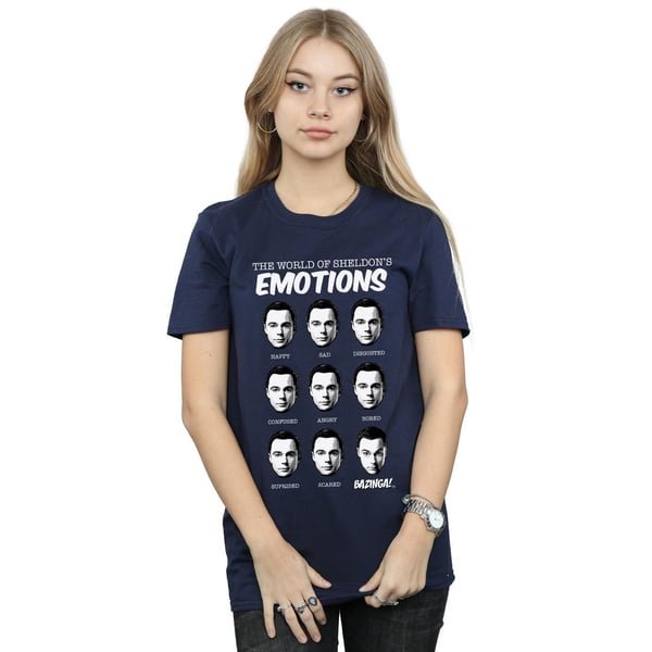 The Big Bang Theory Womens/Ladies Emotions Sheldon Cotton Boyfriend T-Shirt