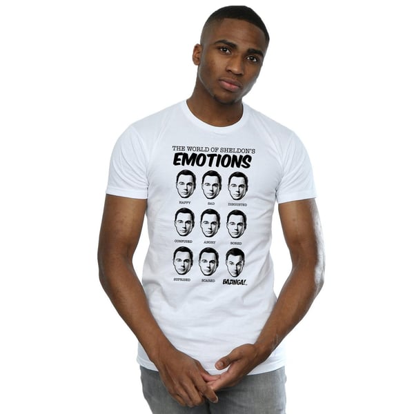 The Big Bang Theory Mens Emotions Sheldon Cotton T-Shirt