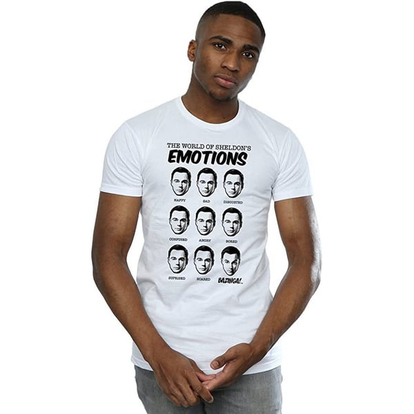 The Big Bang Theory Mens Emotions Sheldon Cotton T-Shirt