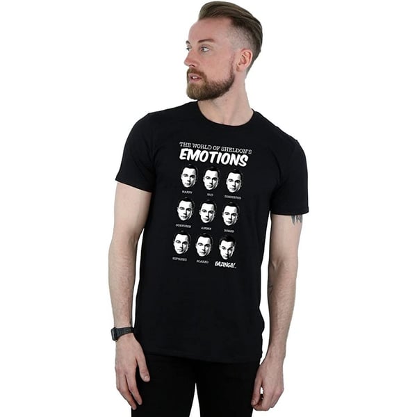 The Big Bang Theory Mens Emotions Sheldon Cotton T-Shirt