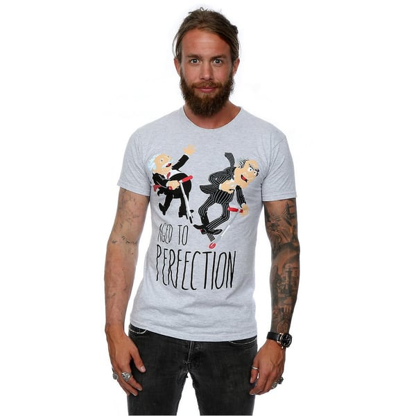 Muppetit Miesten Aged To Perfection -melange-T-paita