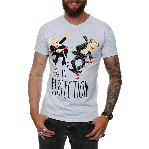 The Muppets Mens Aged To Perfection Heather T-Shirt