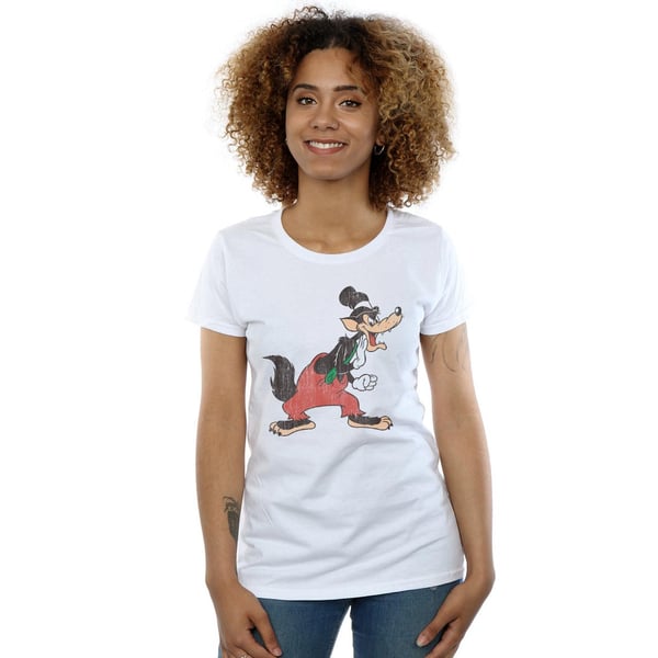 Disney Womens/Ladies Three Little Pigs Big Bad Wolf Cotton T-Shirt
