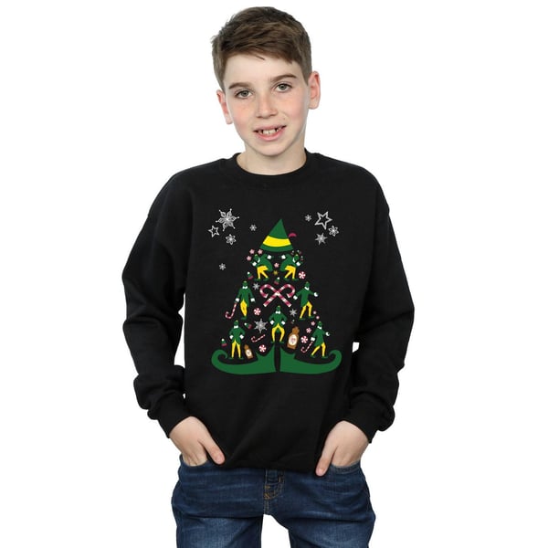 Elf Boys Christmas Tree Sweatshirt