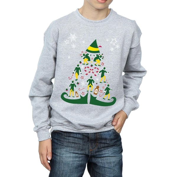 Elf Boys Christmas Tree Sweatshirt