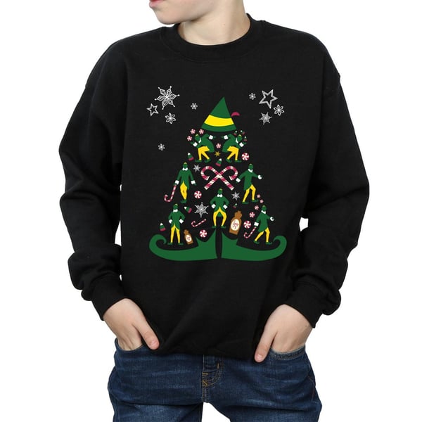 Elf Boys Christmas Tree Sweatshirt