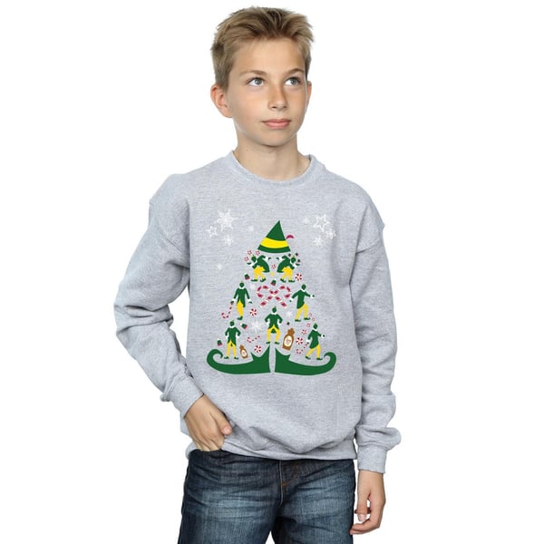 Elf Boys Christmas Tree Sweatshirt