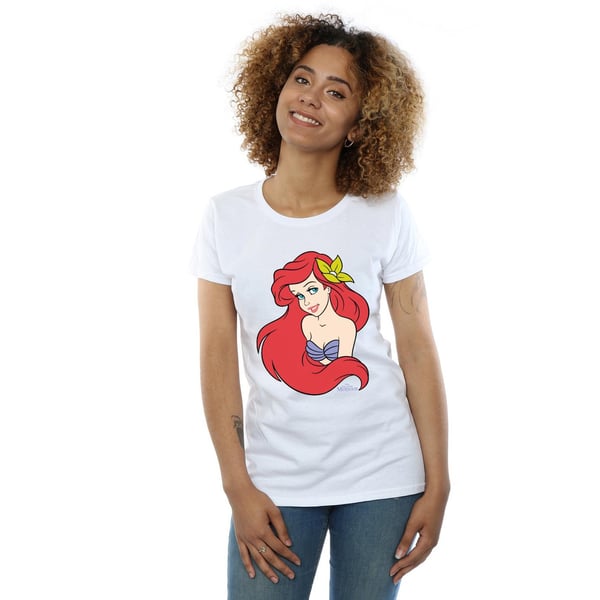 Disney Womens/Ladies The Little Mermaid Close Up Cotton T-Shirt