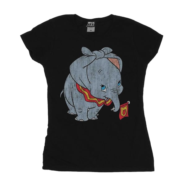 Disney Womens/Ladies Dumbo Classic Tied Up Ears Cotton T-Shirt