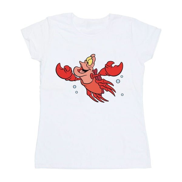 Disney Womens/Ladies The Little Mermaid Sebastian Bubbles Cotton T-Shirt