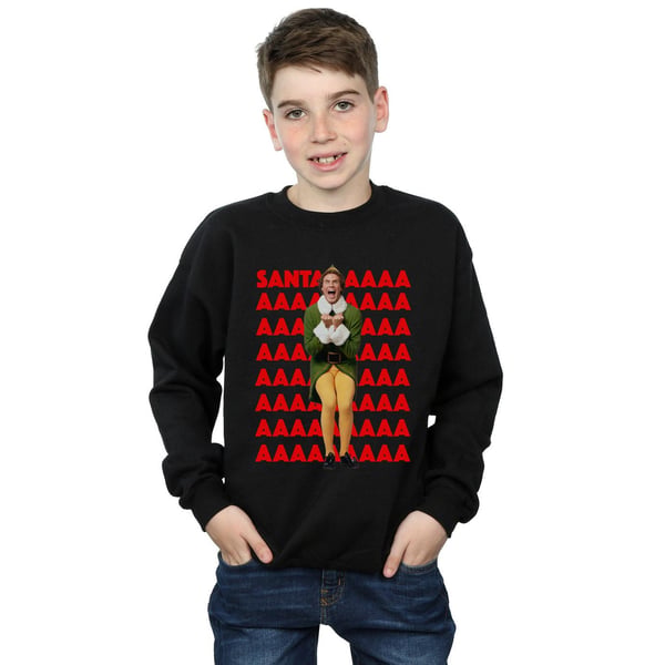 Elf Boys Buddy Santa Scream Sweatshirt