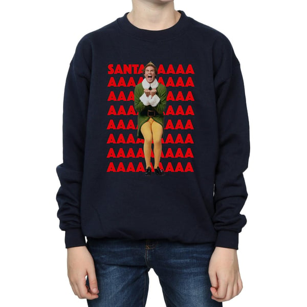 Elf Boys Buddy Santa Scream Sweatshirt