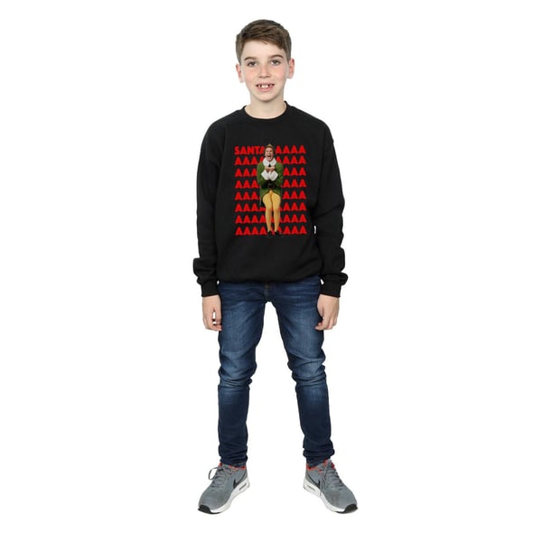 Elf Boys Buddy Santa Scream Sweatshirt