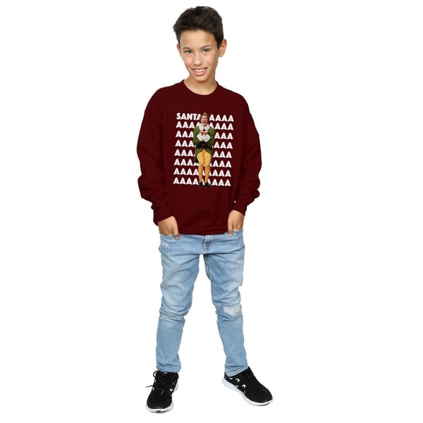 Elf Boys Buddy Santa Scream Sweatshirt