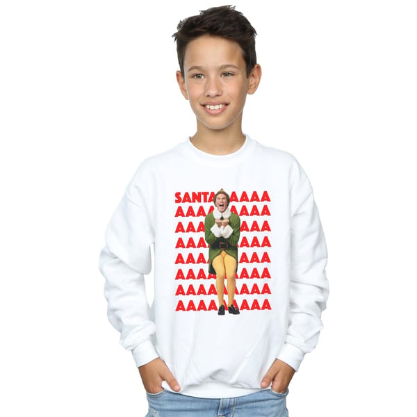 Elf Boys Buddy Santa Scream Sweatshirt