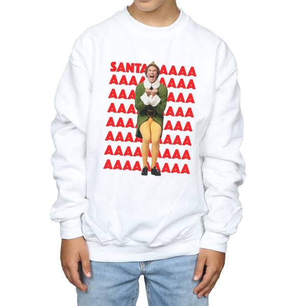 Elf Boys Buddy Santa Scream Sweatshirt