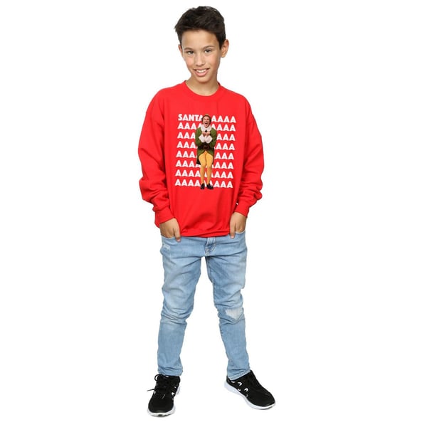 Elf Boys Buddy Santa Scream Sweatshirt