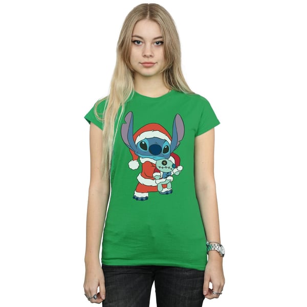 Disney Womens/Ladies Lilo And Stitch Stitch Christmas Cotton T-Shirt