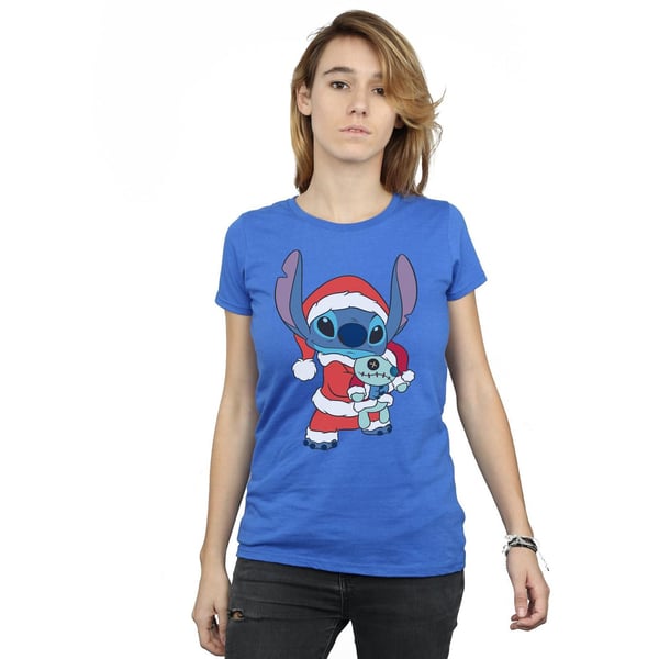 Disney Womens/Ladies Lilo And Stitch Stitch Christmas Cotton T-Shirt