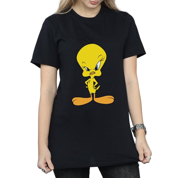 Looney Tunes Womens/Ladies Angry Tweety Cotton Boyfriend T-Shirt