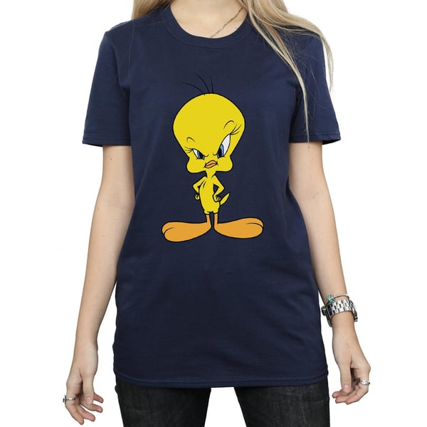 Looney Tunes Womens/Ladies Angry Tweety Cotton Boyfriend T-Shirt