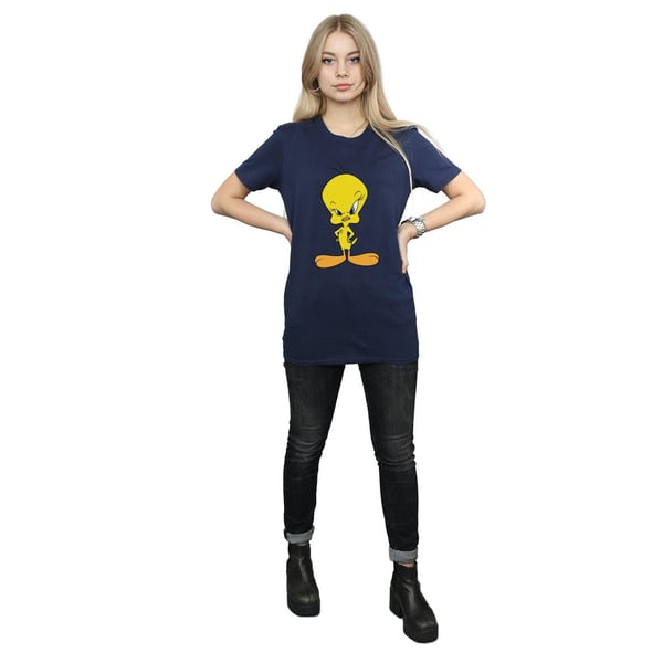 Looney Tunes Womens/Ladies Angry Tweety Cotton Boyfriend T-Shirt