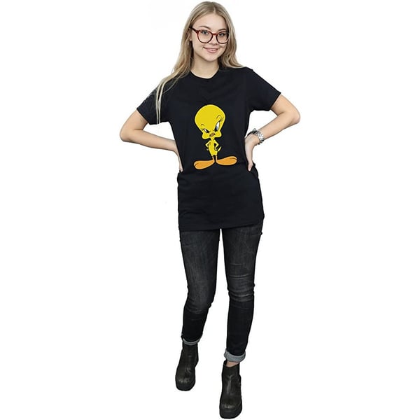 Looney Tunes Womens/Ladies Angry Tweety Cotton Boyfriend T-Shirt