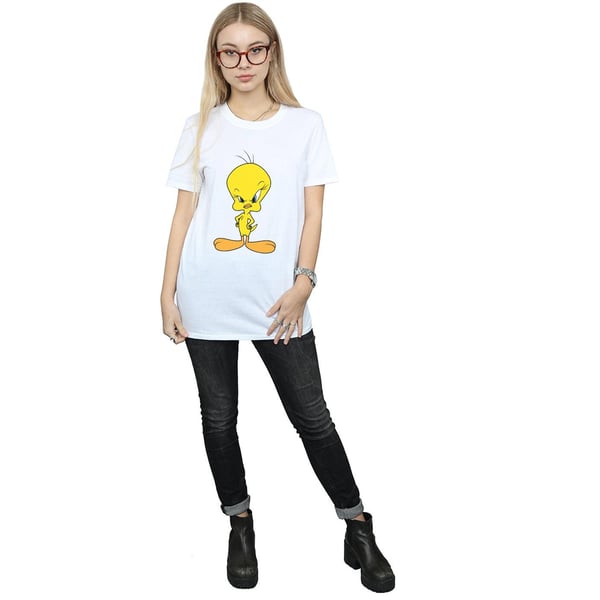 Looney Tunes Womens/Ladies Angry Tweety Cotton Boyfriend T-Shirt