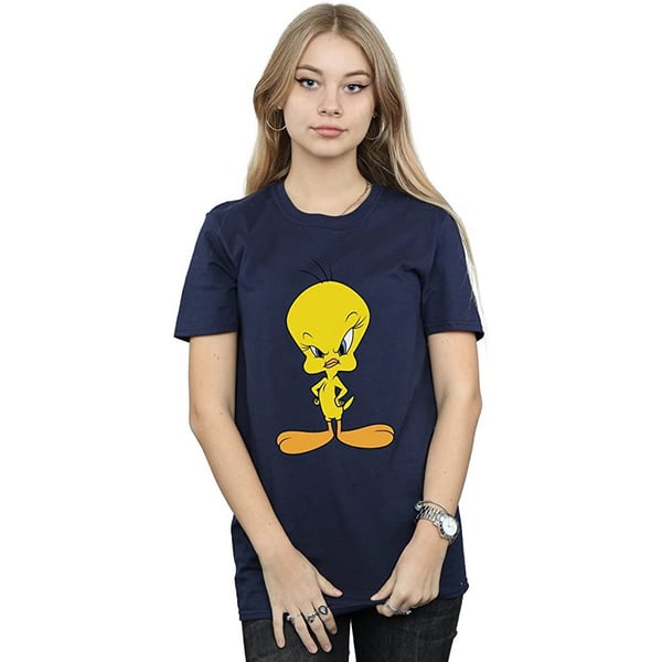 Looney Tunes Womens/Ladies Angry Tweety Cotton Boyfriend T-Shirt