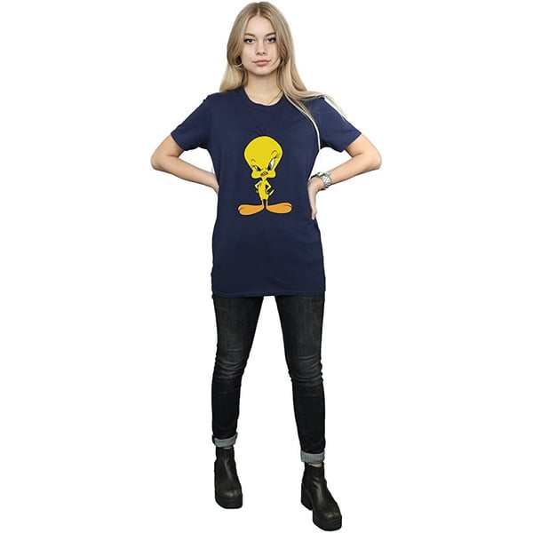 Looney Tunes Womens/Ladies Angry Tweety Cotton Boyfriend T-Shirt