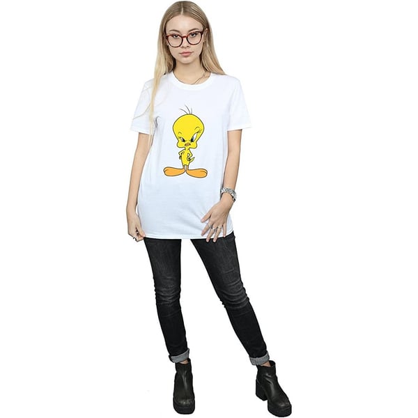 Looney Tunes Womens/Ladies Angry Tweety Cotton Boyfriend T-Shirt