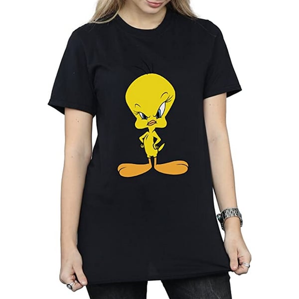 Looney Tunes Womens/Ladies Angry Tweety Cotton Boyfriend T-Shirt