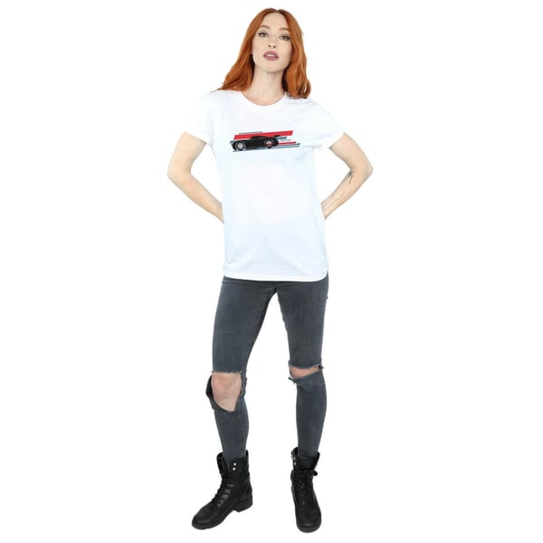 Disney Womens/Ladies Cars Jackson Storm Stripes Cotton Boyfriend T-Shirt