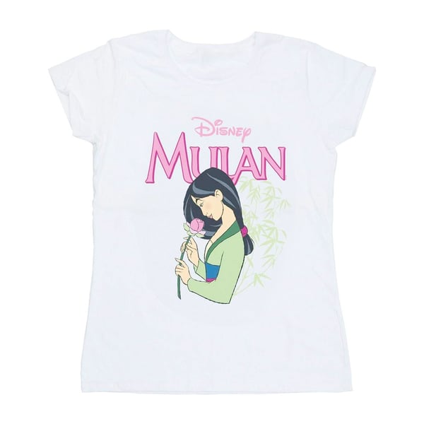 Disney Womens/Ladies Mulan Pink Magnolia Cotton T-Shirt