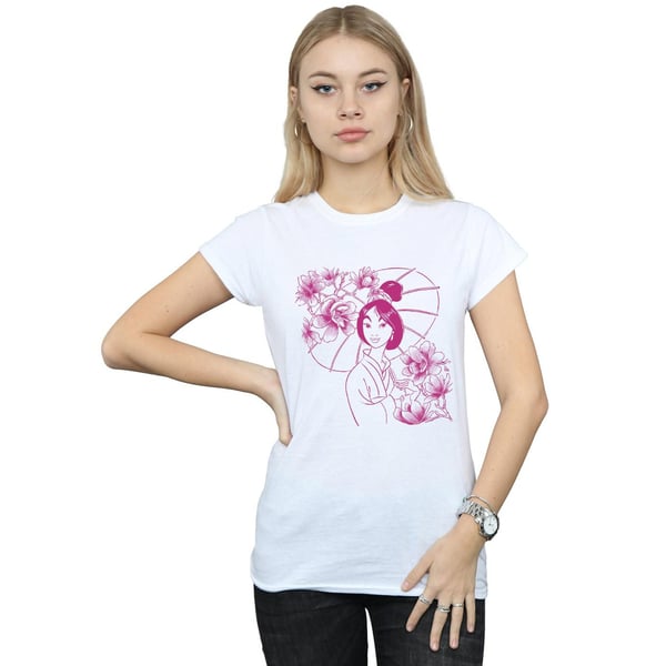 Disney Womens/Ladies Mulan Mono Magnolia Cotton T-Shirt