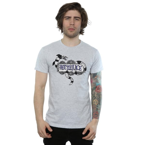 Beetlejuice Mens Sandworm Logo T-Shirt