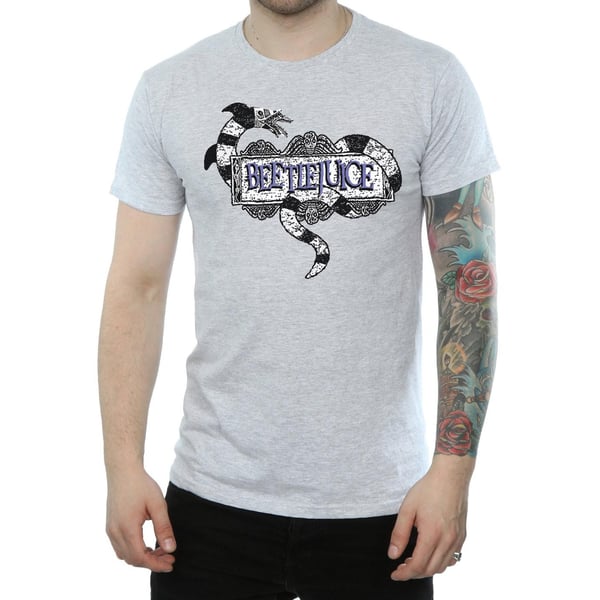 Beetlejuice Mens Sandworm Logo T-Shirt