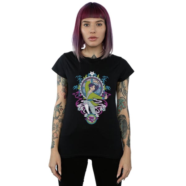 Disney Womens/Ladies Mulan Ornamental Cotton T-Shirt