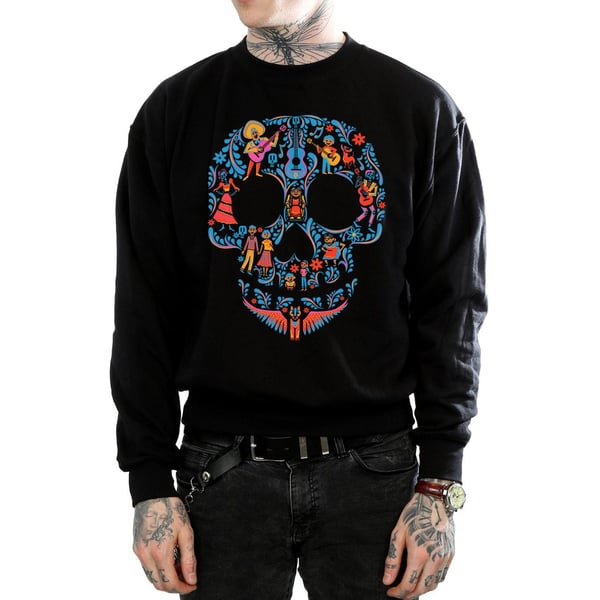 Disney Mens Coco Skull Pattern Sweatshirt