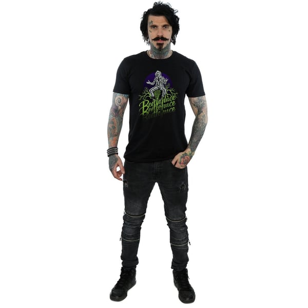 Beetlejuice Mens Faded Pose T-Shirt